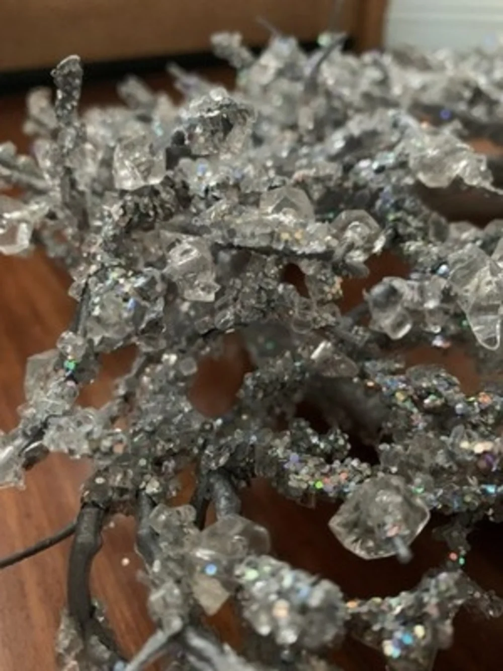 Silver Glitter Frosted Eucalyptus 19